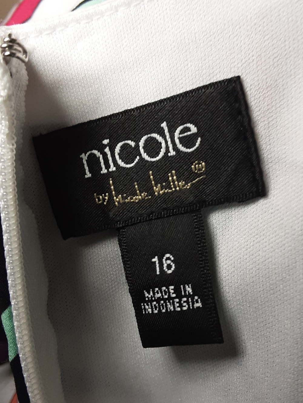 Nicole By Nicole Miller Dress Pink Black - Picture 3 of 6